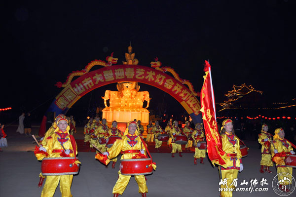 佛教-峨眉山市大佛禅院首届迎春大型艺术灯会元旦隆重开幕 佛教-峨眉山市大佛禅院首届迎春大型艺术灯会元旦隆重开幕