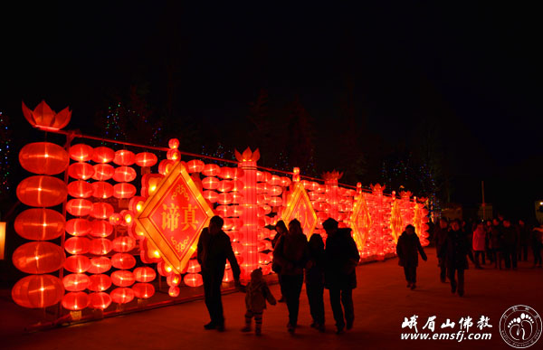 佛教-峨眉山市大佛禅院首届迎春大型艺术灯会元旦隆重开幕 佛教-峨眉山市大佛禅院首届迎春大型艺术灯会元旦隆重开幕