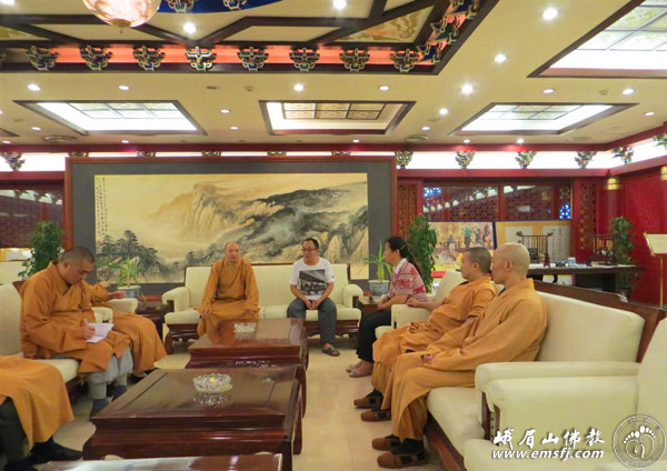 佛教-河北省佛协教务部主任周荣一行调研大安寺教风活动开展情况