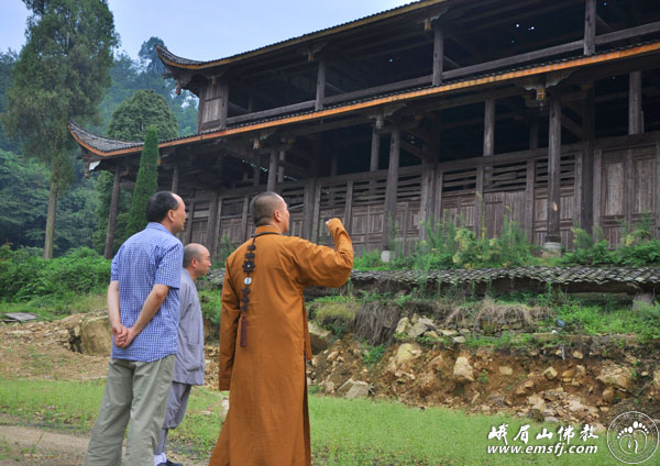 佛教-永寿会长一行到峨眉山圣水禅院考察指导工作