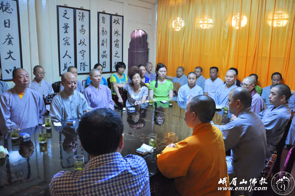 佛教-永寿会长一行到峨眉山圣水禅院考察指导工作